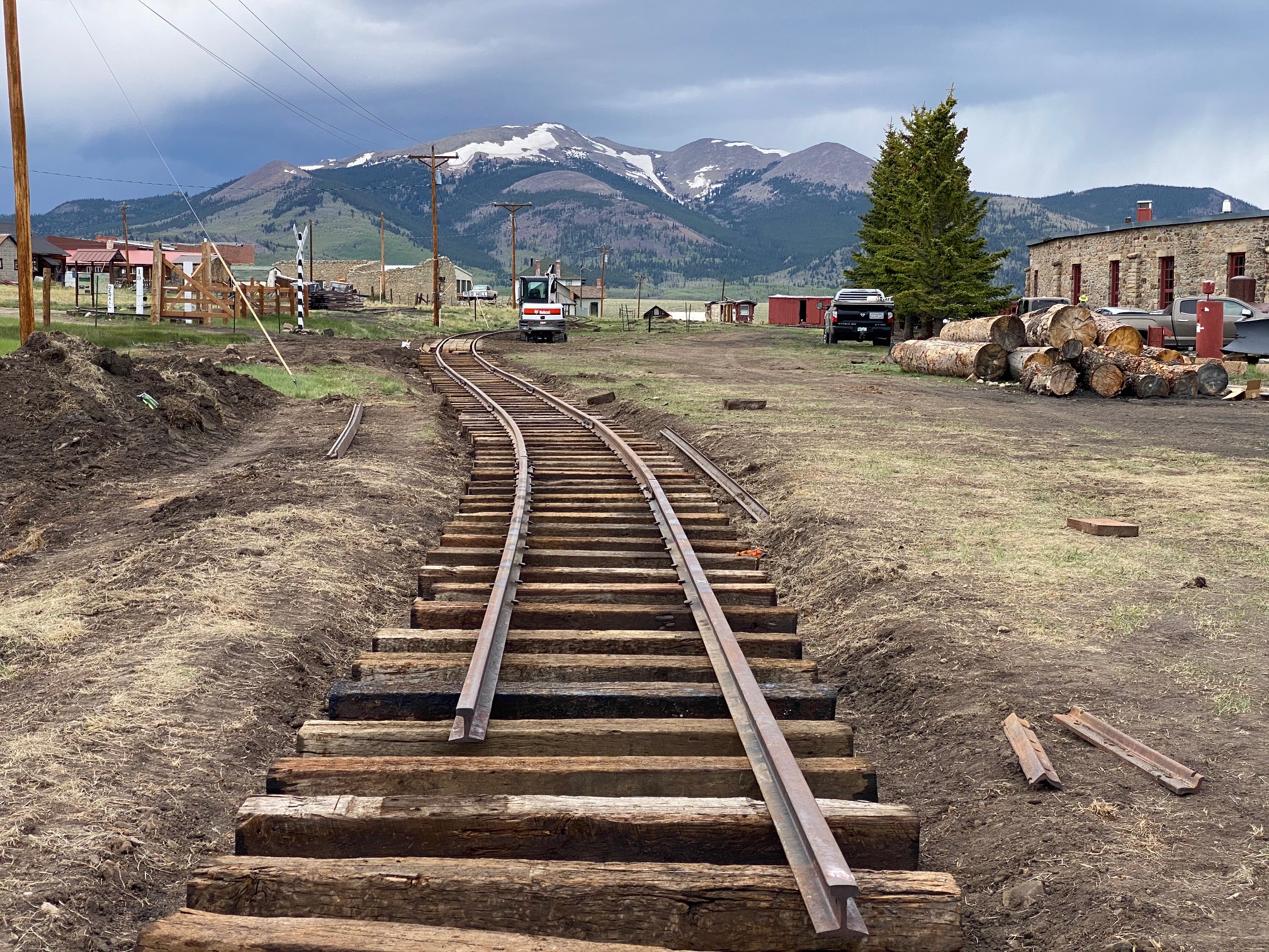 The Extended Gunnison Main Line Looking North. Photo by Bob Schoppe